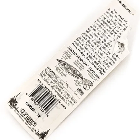 Northland Macho Minnow Blizgė, Nikelis, 14g, KickerTail, #11341