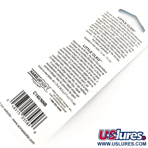 Acme Little Cleo Blizgė, Nikelis / Mėlyna, 7g, Vintažas, #11346