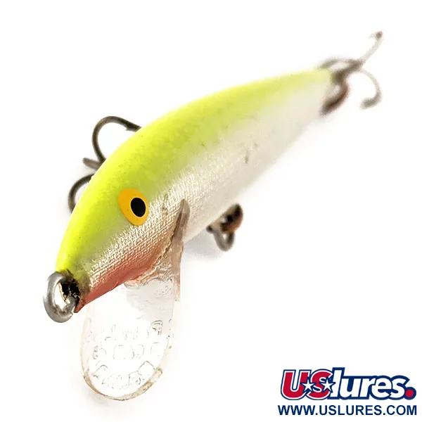Rapala Original Floater F9 Vobleris, Chartreuse, 4g, Balza, #11383