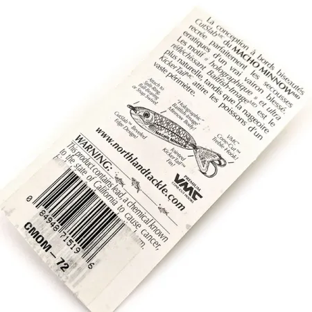 Northland Macho Minnow Jig Lure, Raudona/Žalia/Auksinė, 14g, #11395