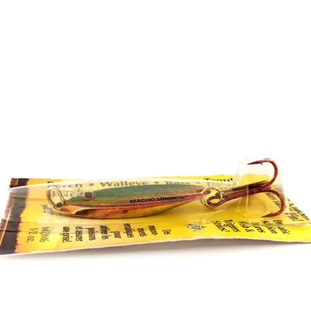 Northland Macho Minnow Jig Lure, Raudona/Žalia/Auksinė, 14g, #11395