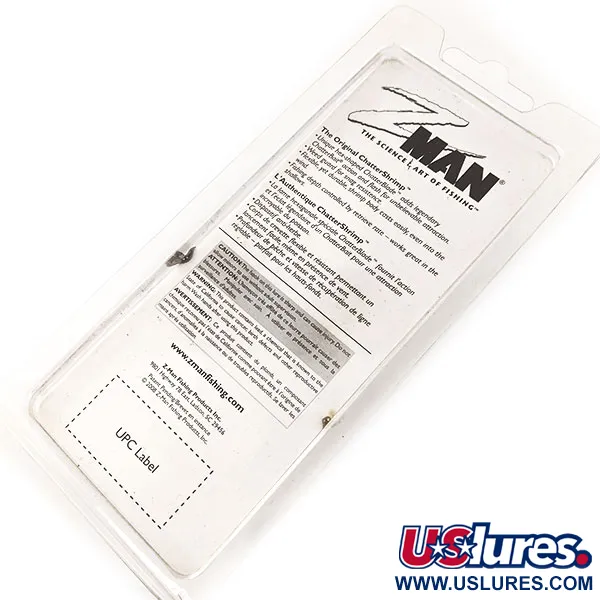 Z-Man Chatter Shrimp Chatterbait, Juoda / Blizgučiai, 14g, Apsauga, #11403