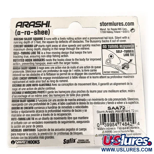 Storm Arashi Silent Square 3 Vobleris, Mossy Chartreuse Craw, 14g, #11665