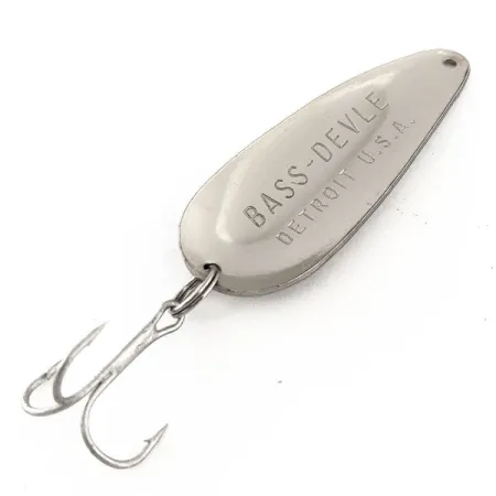 Dardevle Bass-Devle Blizgė, Nikelis, 12g, Vartymosi akcija, #11446