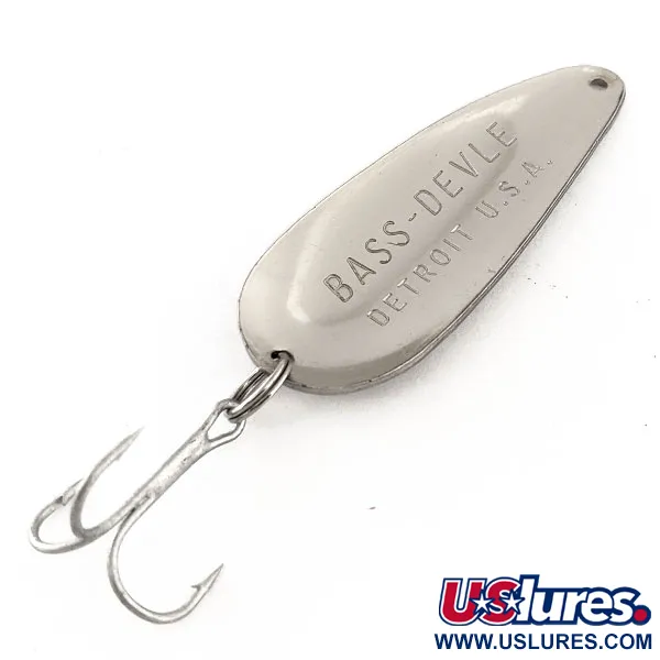 Dardevle Bass-Devle Blizgė, Nikelis, 12g, Vartymosi akcija, #11446