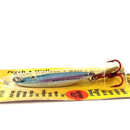 Northland Macho Minnow Blizgė, Mėlyna/Glow, 11g, KickerTail, #11469
