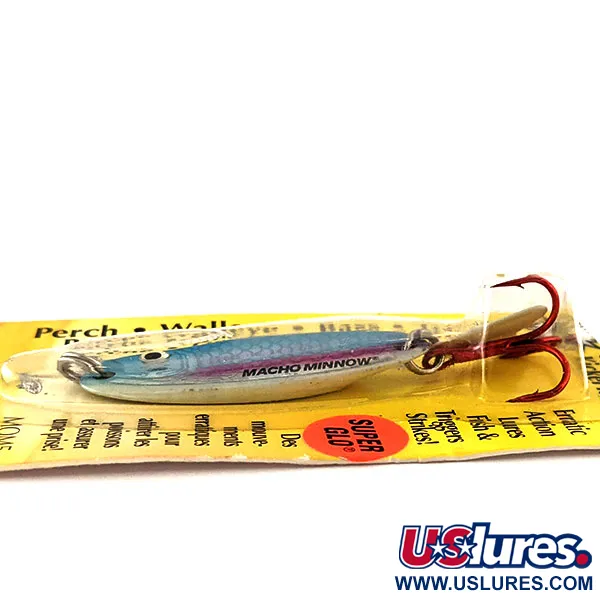 Northland Macho Minnow Blizgė, Mėlyna/Glow, 11g, KickerTail, #11469