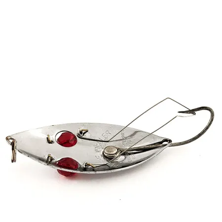 Hofschneider Weedless Red Eye Wiggler Blizgė, Nikelis/Raudona, 25g, #11561