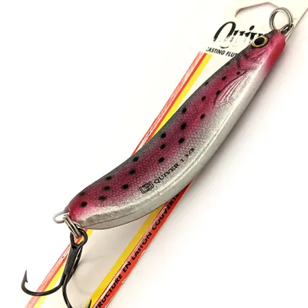 Luhr Jensen Quiver Blizgė, Vaivorykštinis upėtakis, 39g, Retas, #11569