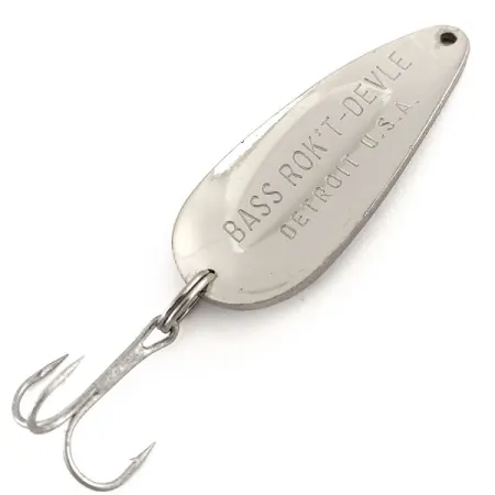 Dardevle Bass Rok'T-Devle Blizgė, Nikelis, 20g, Detroit antspaudas, #11601