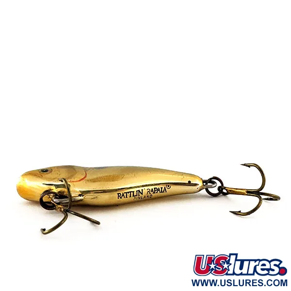 Rapala Rattl'n RAP 05 Lipless Crankbait, Auksinė/Žalia, 6g, #11602
