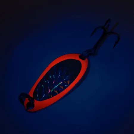 Luhr Jensen Little Jewel UV Blizgė, Raudona, 7g, UV efektas, #11626