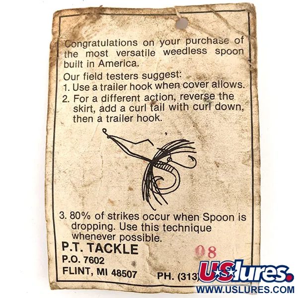 P.T. Tackle Weedless P.T. Spoon Blizgė, Nikelis, 14g, #11649