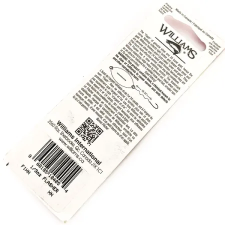 Williams Flasher F1 Blizgė, Auksas / Sidabras, 9g, Nukalta, #11670