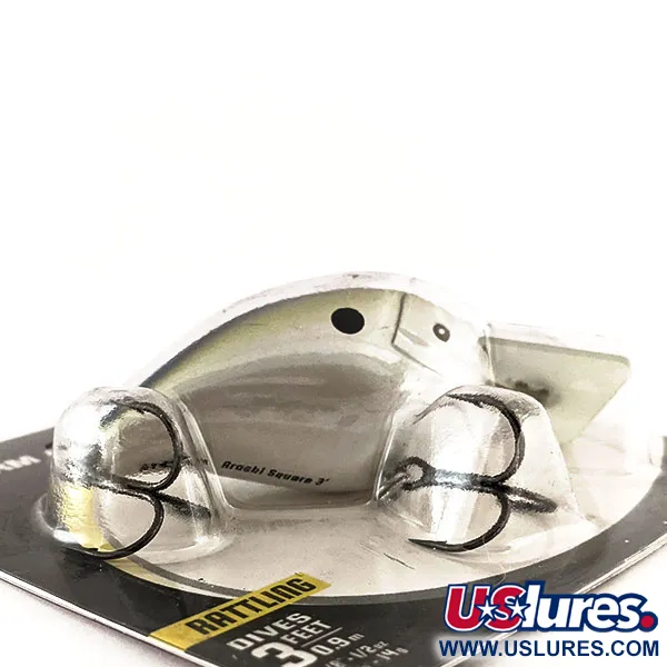 Storm Arashi Rattling Square 3 Vobleris, Black Silver Shad, 14g, #11675