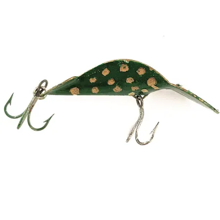 Buck Perry Spoonplug, 10 g, Balta / Žalia / Šviesiai mėlyna, Blizgė #11700