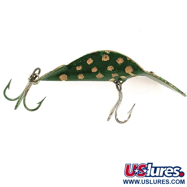 Buck Perry Spoonplug, 10 g, Balta / Žalia / Šviesiai mėlyna, Blizgė #11700