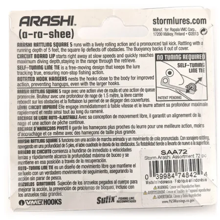 Storm Arashi Rattling Square 5 Vobleris, Rusty Craw, 18g, #11709