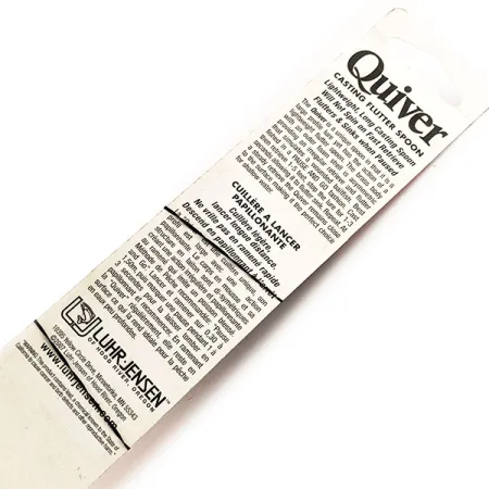 Luhr Jensen Quiver Blizgė, Pilka/Oranžinė, 39g, asimetrinė, #11781