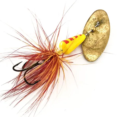 Yakima Bait Vibric Rooster Tail Sukriukė, Geltona/Raudona, 4g, #11817