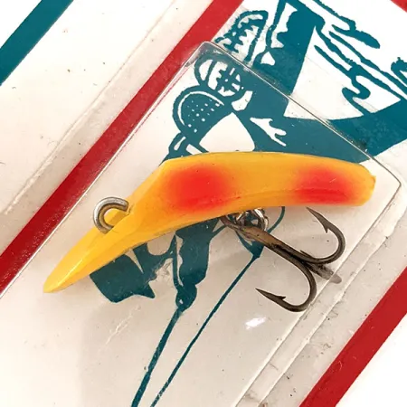 Kmart Kresge #318 Masalas velkiavimui, Yellow / Red, 2.5g, Vintage, #11828