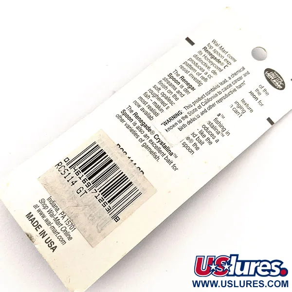 Renegade Crystalina Spoon Blizgė, Juoda/Auksinė/Oranžinė, 11g, #11830