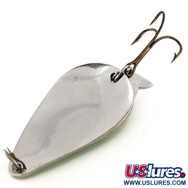 Acme K.O. Wobbler Blizgė, Nikelis/Žalia, 21g, Sonic uodegėlė, #11863