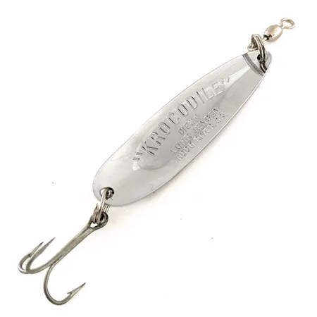 Luhr Jensen Krocodile Die #4 Blizgė, Nikelis/Mėlyna, 14g, JAV, #11969