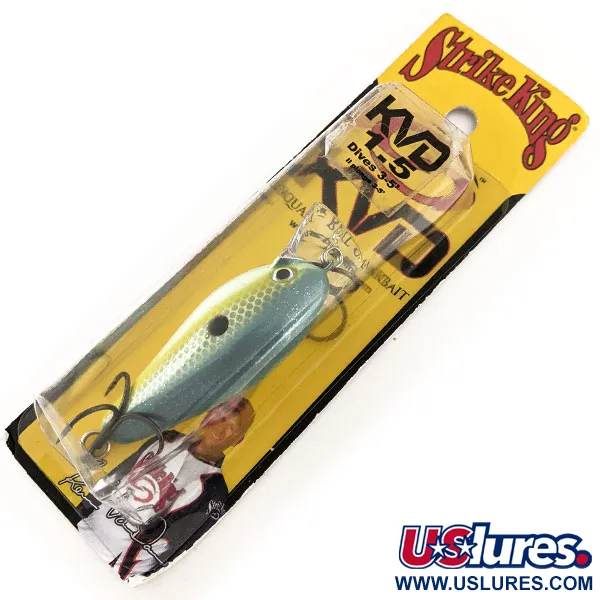 Strike King KVD 1.5 Hard Knock Vobleris, Chart Sexy Shad, 9.5g, #12001