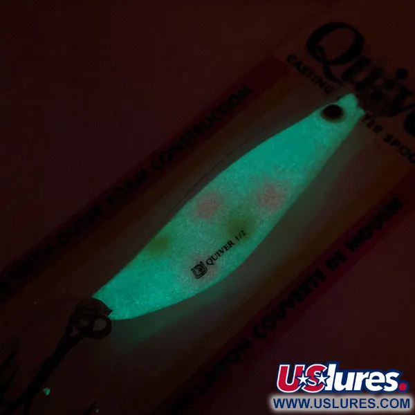 Luhr Jensen Quiver Blizgė, Pearls/Glow, 14g, Foam-Core, #12050