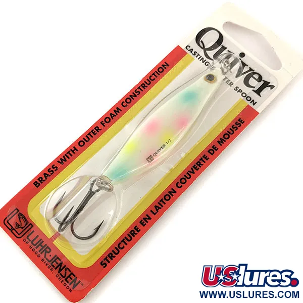 Luhr Jensen Quiver Blizgė, Pearls/Glow, 14g, Foam-Core, #12050