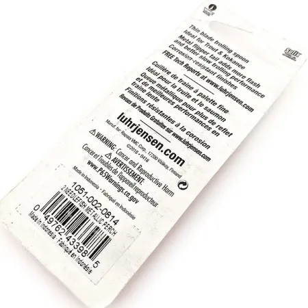 Luhr Jensen Needlefish 2 Blizgė velkiavimui, Metallic Perch, 3g, #12058