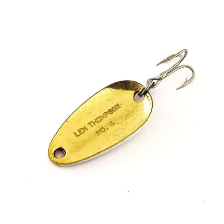 Len Thompson #6 Vartiklė, Raudona / Balta / Auksinė, 3,5g, Žalvaris, #12066