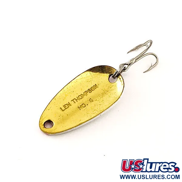 Len Thompson #6 Vartiklė, Raudona / Balta / Auksinė, 3,5g, Žalvaris, #12066