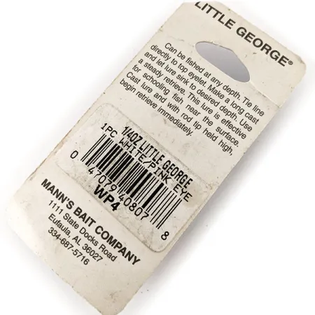 Mann's Little George Tailspinner, Balta/Nikelis, 12g, #12184