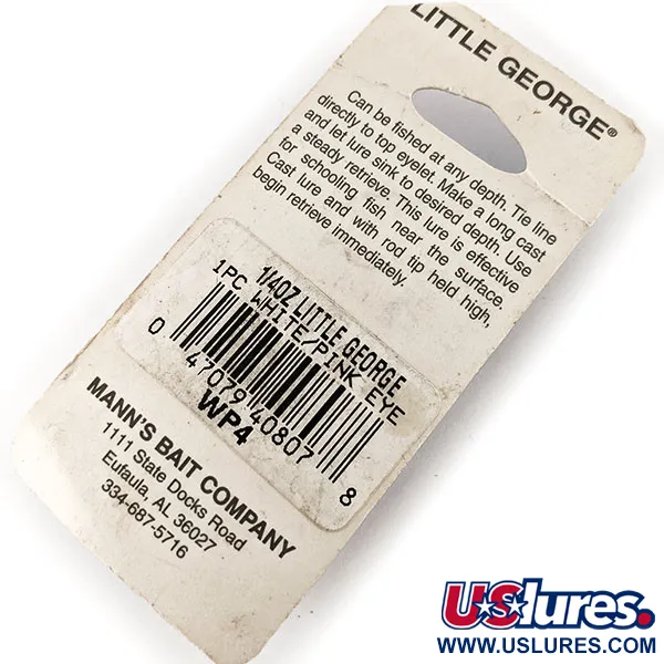 Mann's Little George Tailspinner, Balta/Nikelis, 12g, #12184