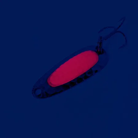 Nebco Pixee Blisgė, Kalto Nikelio / Raudona, 4.5g, Salmon Egg, #12188