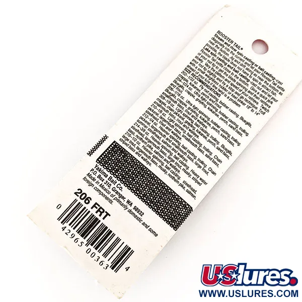 Yakima Bait Worden’s Original Rooster Tail, 1,77 g Fire Tiger, sukriukė #17521