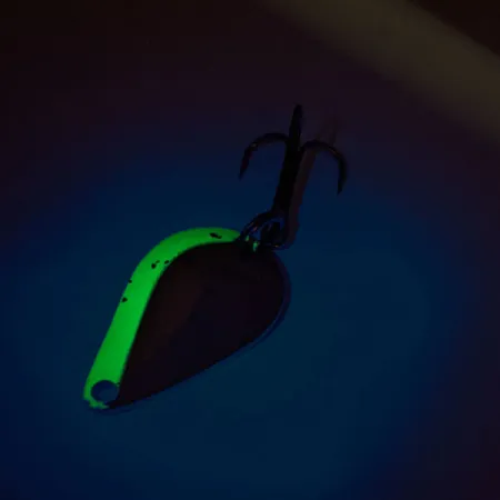 Acme K.O. Wobbler UV Vartiklė, Nikelis / Mėlyna, 7g, UV, #12215