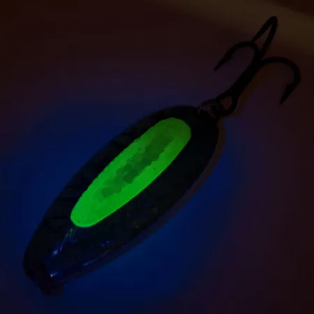 Blue Fox Rattlin Pixee Blizgė, Geltona/Mėlyna, 24g, UV įdėklas, #12216