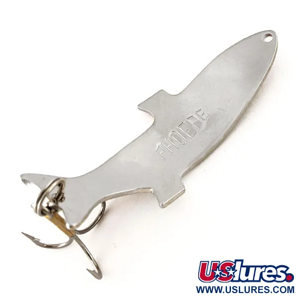 Acme Phoebe Blisgė, Nikelis / Oranžinė, 14g, Žuvies siluetas, #12217