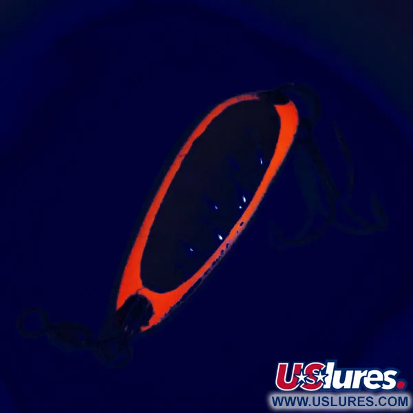 Luhr Jensen Krocodile Blizgė, Raudona / Žalvaris, 9g, UV Glow, #12316