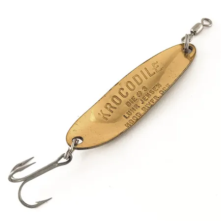 Luhr Jensen Krocodile Die #3 UV Vartiklė, Žalvaris/Raudona, 10g, #12325