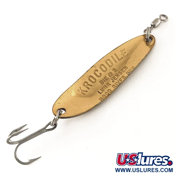 Luhr Jensen Krocodile Die #3 UV Vartiklė, Žalvaris/Raudona, 10g, #12325