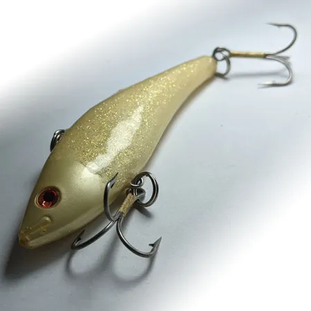 Saurus Vibra-Zarus VIB masalas, Geltona blizgučiai, 14g, JDM, #12433