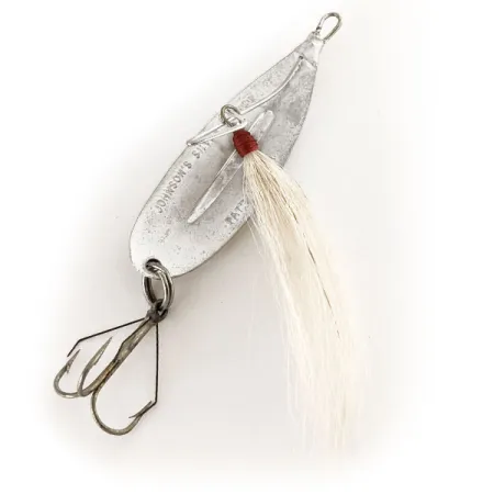 Johnson Silver Minnow Triple Hook Blizgė, Sidabrinė, 7g, Bucktail, #12489