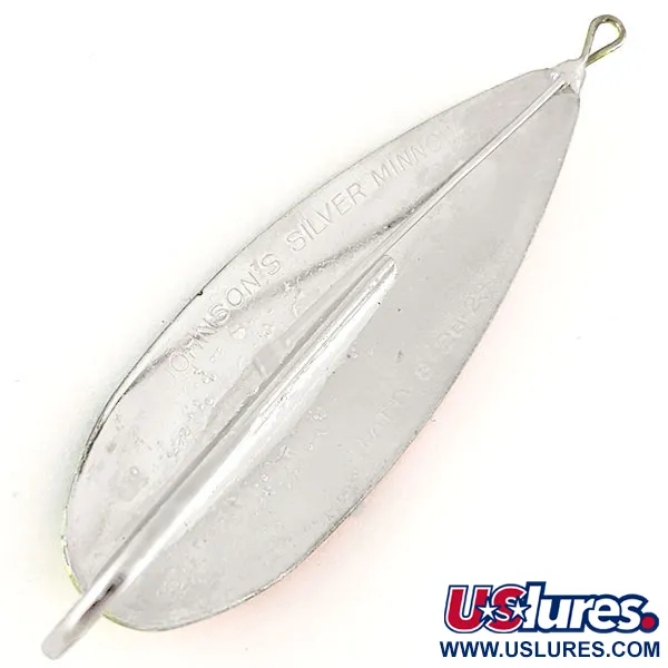 Johnson Weedless Silver Minnow UV Blinkė, Fire Tiger, 28g, UV, #12517