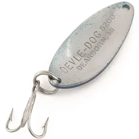 Dardevle Devle Dog 5200 Blisgė, Nikelis / Mėlyna, 7g, Vintage, #12652