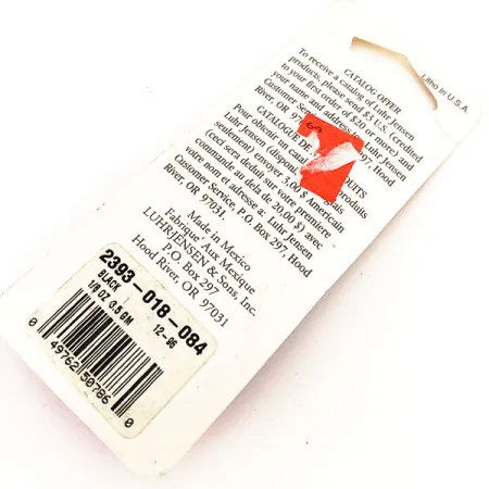 Luhr Jensen Hot Tail Sukriukė, Juoda, 3.5g, Instant-Spin, #12676