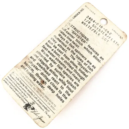 Luhr Jensen Shyster Sukrė, Nikelis/Balta, 3.5g, Plunksnų Trišakis, #12689